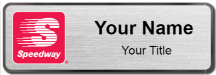 Custom name badges for Speedway Gas