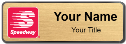Custom name badges for Speedway Gas