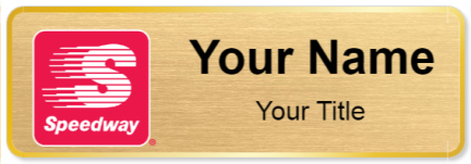 Custom name badges for Speedway Gas