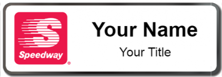 Custom name badges for Speedway Gas