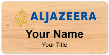 Custom name badges for Aljazeera
