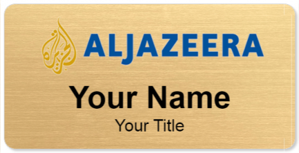 Custom name badges for Aljazeera