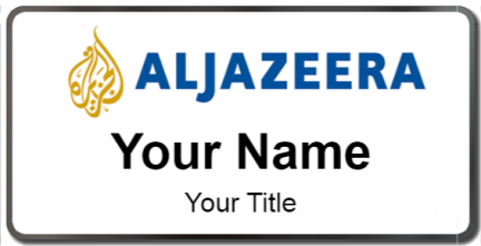 Custom name badges for Aljazeera
