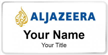 Custom name badges for Aljazeera