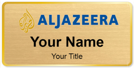 Custom name badges for Aljazeera