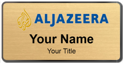 Custom name badges for Aljazeera