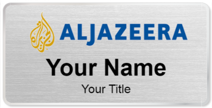 Custom name badges for Aljazeera