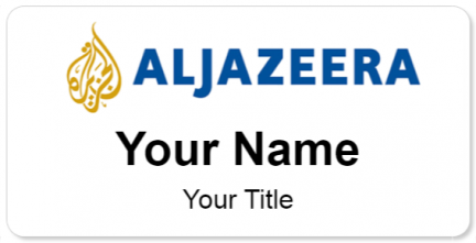 Custom name badges for Aljazeera