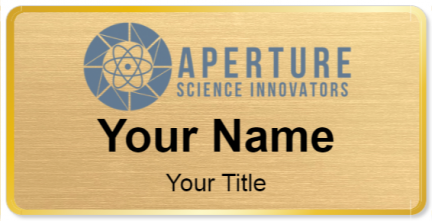 Custom name badges for Aperture Science