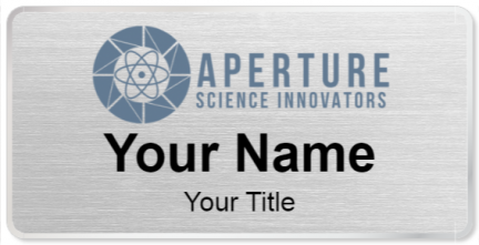 Custom name badges for Aperture Science