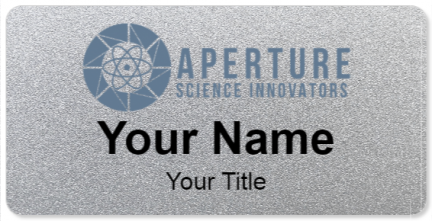 Custom name badges for Aperture Science