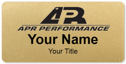 Custom name badges for APR Performance