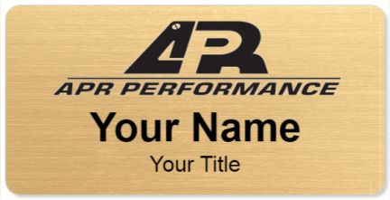 Custom name badges for APR Performance