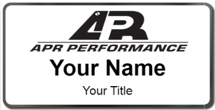 Custom name badges for APR Performance