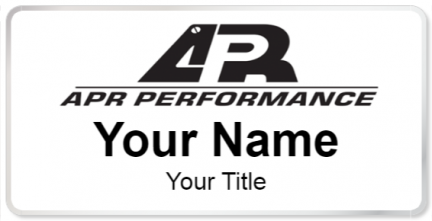 Custom name badges for APR Performance