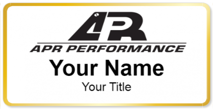 Custom name badges for APR Performance