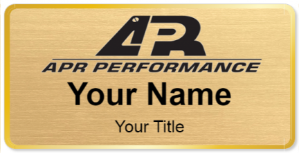 Custom name badges for APR Performance