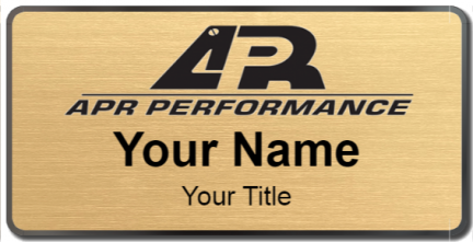 Custom name badges for APR Performance