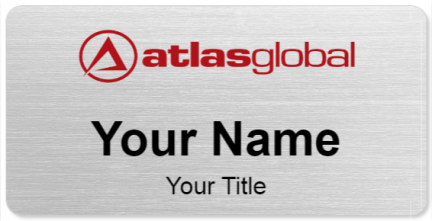 Custom name badges for Atlas Global