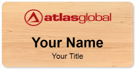 Custom name badges for Atlas Global