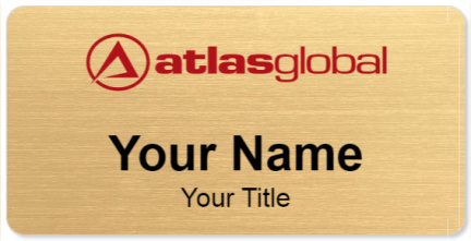 Custom name badges for Atlas Global