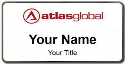Custom name badges for Atlas Global