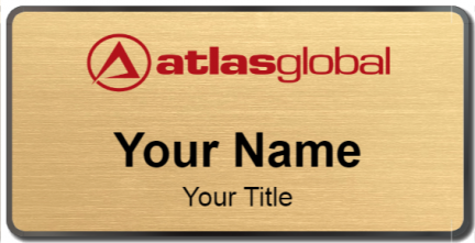 Custom name badges for Atlas Global