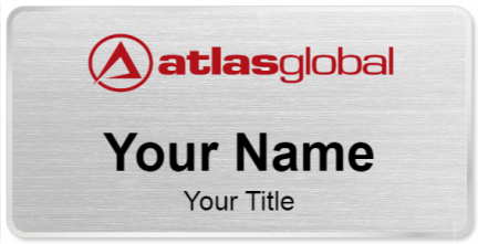 Custom name badges for Atlas Global