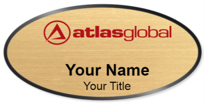Custom name badges for Atlas Global