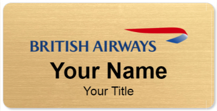 Custom name badges for British Airways