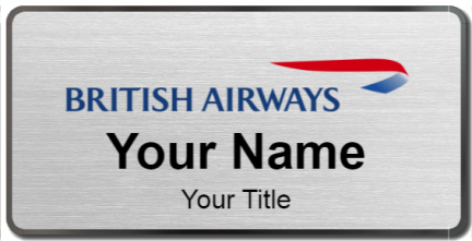 Custom name badges for British Airways