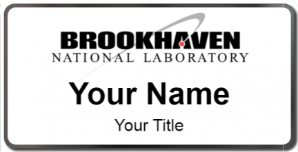 Custom name badges for Brookhaven National Labratory