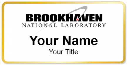 Custom name badges for Brookhaven National Labratory