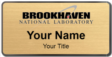 Custom name badges for Brookhaven National Labratory