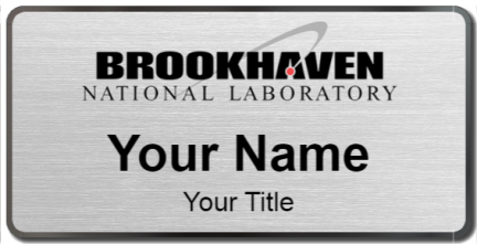 Custom name badges for Brookhaven National Labratory