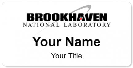 Custom name badges for Brookhaven National Labratory