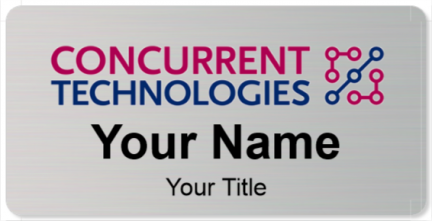 Custom name badges for Concurrent Technologies