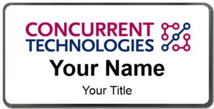Custom name badges for Concurrent Technologies