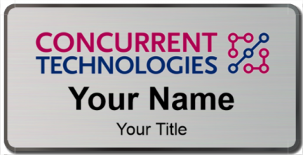 Custom name badges for Concurrent Technologies