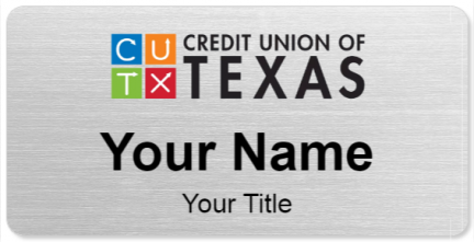 Custom name badges for Credit Union of Texas