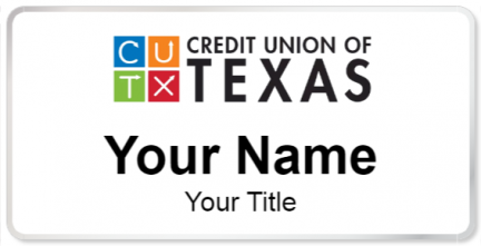 Custom name badges for Credit Union of Texas