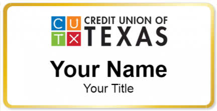 Custom name badges for Credit Union of Texas
