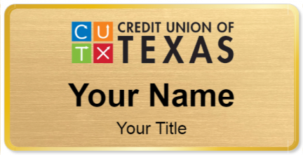 Custom name badges for Credit Union of Texas
