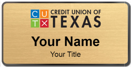 Custom name badges for Credit Union of Texas