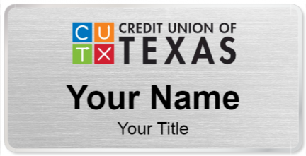 Custom name badges for Credit Union of Texas