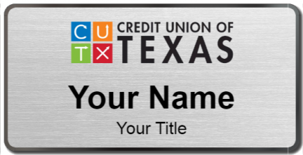 Custom name badges for Credit Union of Texas