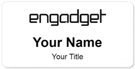 Custom name badges for Engadget
