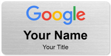 Custom name badges for Google