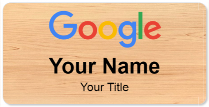 Custom name badges for Google