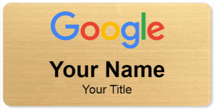 Custom name badges for Google